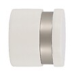 MOBOIS - 2 EMBOUTS BOUCHON BAGUE METAL A VISSER D.28mm LAQUE BLANC - vignette