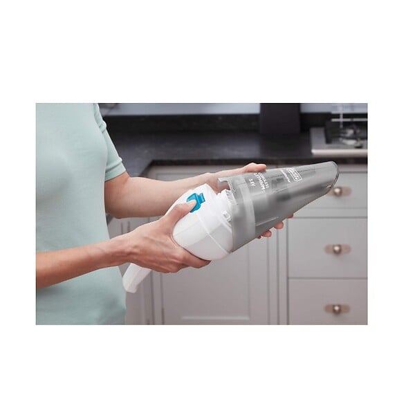 BLACK+DECKER - aspirateur à main rechargeable 3.6v blanc/bleu - nvc115jl - large