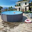 INTEX - Piscine tubulaire Graphite - Ronde - D478xH124cm - vignette