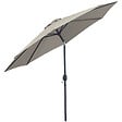 OUTSUNNY - Parasol inclinable octogonal Ø 3 x 2,45 m ouverture fermeture par manivelle métal polyester haute densité gris clair - vignette