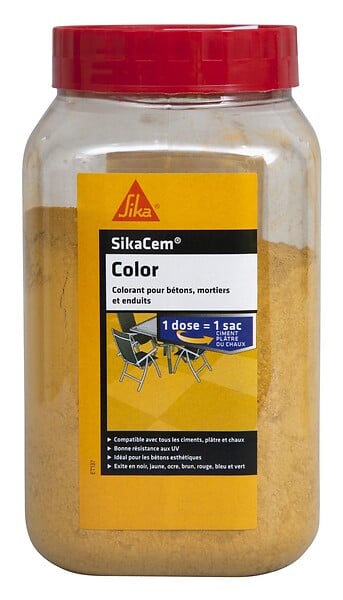 SIKA - Colorant poudre Sikacem jaune 0.4kg - large