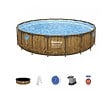 BESTWAY - Piscine tubulaire Power Steel - Ronde - Diam.549xH.122cm - vignette