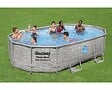 BESTWAY - Piscine Power Steel SwimVista ovale - L.488xH.107xP.305cm - vignette