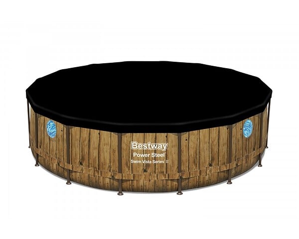 BESTWAY - Piscine acier Power Steel SwimVista - Diam.488xH.122cm - large