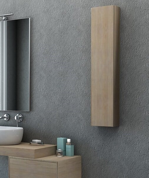 BADENHAUS - Colonne suspendue Chêne Tavolone Tabac 100x20cm - large