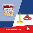 JD SYSTEME - Kit 150 croisillons 1mm + 50 écrous  Pour carrelages de 3/15mm - vignette