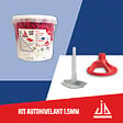 JD SYSTEME - Kit de nivellement carrelage - 150 croisillons 1,5mm + 50 écrous - vignette