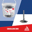 JD SYSTEME - Croisillons 2 mm 250 pces  Pour carrelages de 3/15mm - vignette