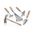VITO - Kit 5 outils de jardin Manche bois Inox et Fer forgés à la main Haute qualité VITO - vignette