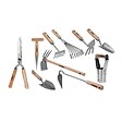 VITO - Kit 10 outils de jardin Manche bois Inox et Fer forgés à la main Haute qualité VITO - vignette