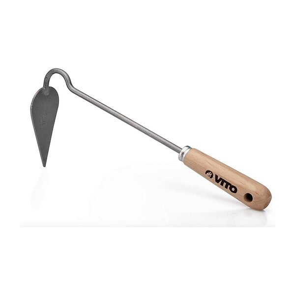 VITO - Kit 10 outils de jardin Manche bois Inox et Fer forgés à la main Haute qualité VITO - large