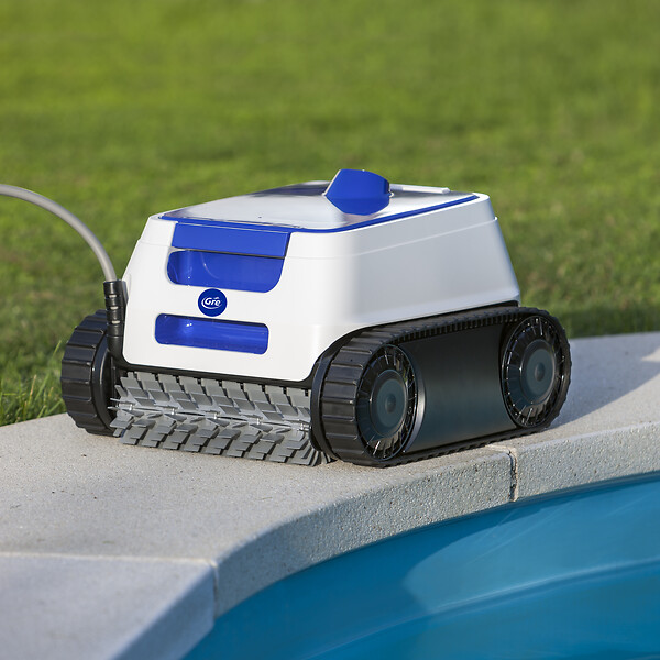 GRE - Robot piscine électrique - Fond parois ligne d'eau - GRE ER 230 - 9x4m - 230V - large