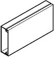 OBO BETTERMANN - Moulure AX 2m blanc 50x20mm avec cloison - OBO BETTERMANN - 6131614 - vignette