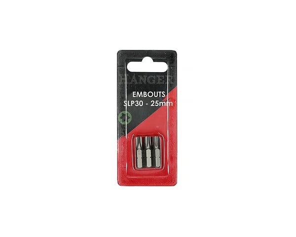 HANGER - Carte de 3 embouts étoile percée TTX30 longueur 25 mm - HANGER - 133046 - large