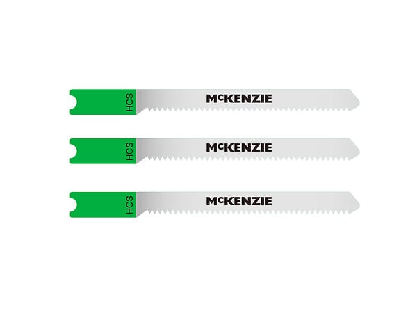 MC KENZIE - Lame pour scie sauteuse 3104 - Coupe bois brut - Chrome vanadium - large