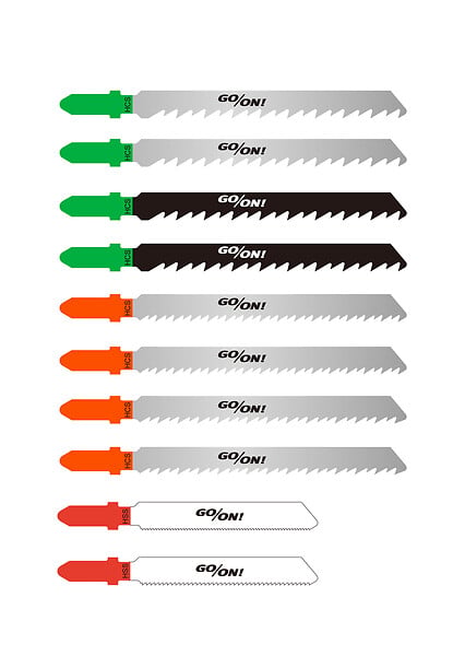 Coffret 10Lames pour scie sauteuse - large