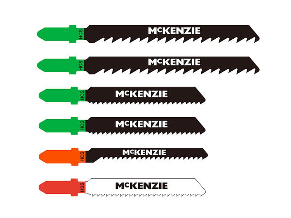 MC KENZIE - Coffret pour scie sauteuse T - 6 lames - large