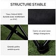 OUTSUNNY - Chaise de camping pliable avec sac de transport et pochette de rangement acier oxford noir - vignette