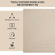 OUTSUNNY - Lot de 2 chaises de plage camping pliantes - poignée - structure acier aspect bois oxford beige - vignette