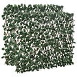 OUTSUNNY - Lot de 2 haies artificielles feuilles de lierre - treillis extensible - brise-vue canisse végétale feuillage réaliste osier polyester - vignette