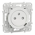 SCHNEIDER ELECTRIC - Odace - prise affleurante + USB C 10.5W - blanc - vignette
