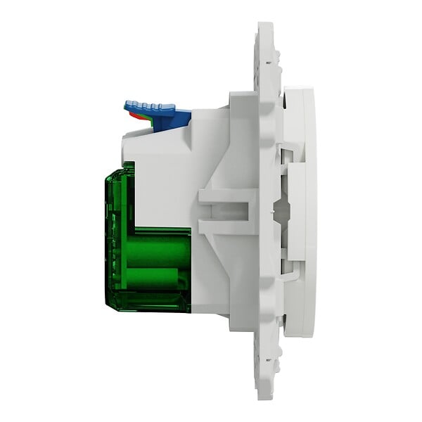 SCHNEIDER ELECTRIC - Odace - prise affleurante + USB C 10.5W - blanc - large