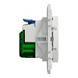 SCHNEIDER ELECTRIC - Odace - prise affleurante + USB C 10.5W - blanc - vignette