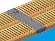 UBBINK - Kit finition margelles droites pour piscine bois rectangulaire - Ubbink - vignette