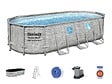 BESTWAY - Piscine tubulaire Power Steel SwimVista avec hublots ovale 5,49 x 2,74 x 1,22 m - Bestway - vignette