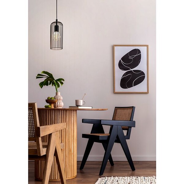 EGLO - Suspension acier - ROCCAMENA - Noir Cuivre - E27 60W - large