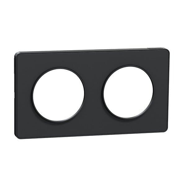 SCHNEIDER ELECTRIC - Plaque de finition Odace Touch Anthracite 2 postes - large