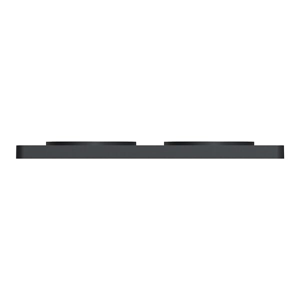 SCHNEIDER ELECTRIC - Odace Touch plaque Ardoise avec liseré anth 2 postes horiz/vert entr71 - large