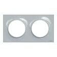 SCHNEIDER ELECTRIC - Odace Styl plaque Sable 2 postes horizontaux ou verticaux entraxe 71 - vignette