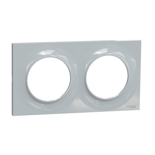 SCHNEIDER ELECTRIC - Odace Styl plaque Sable 2 postes horizontaux ou verticaux entraxe 71 - large