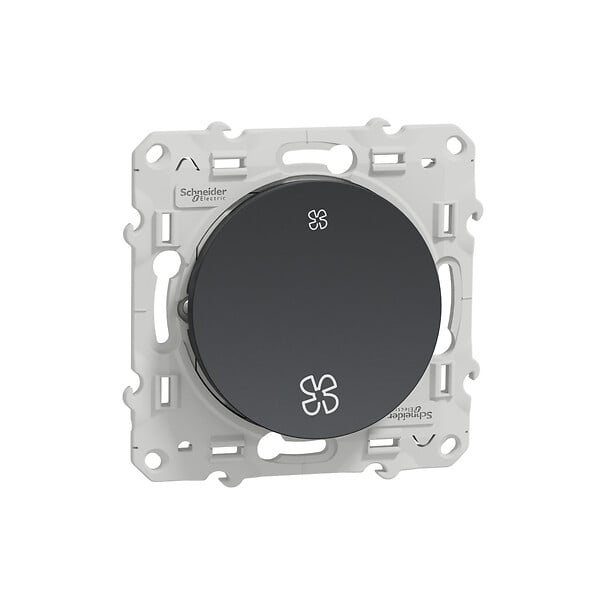 SCHNEIDER ELECTRIC - Odace interrupteur VMC sans position arrêt anthracite - large