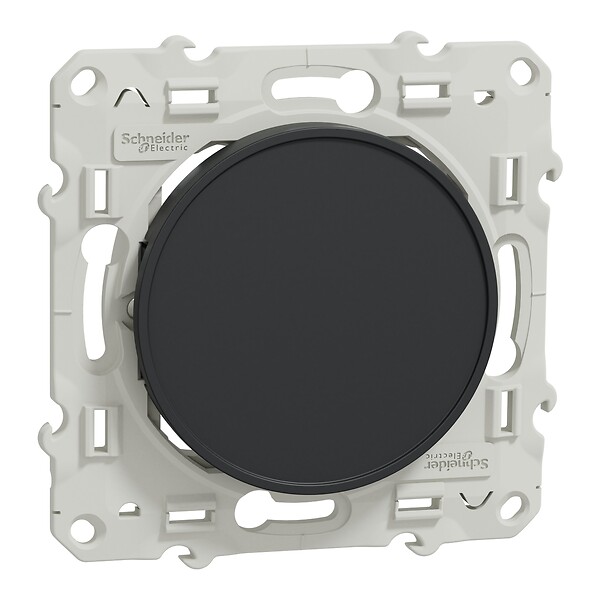 SCHNEIDER ELECTRIC - Odace obturateur - anthracite - fixation par vis - large