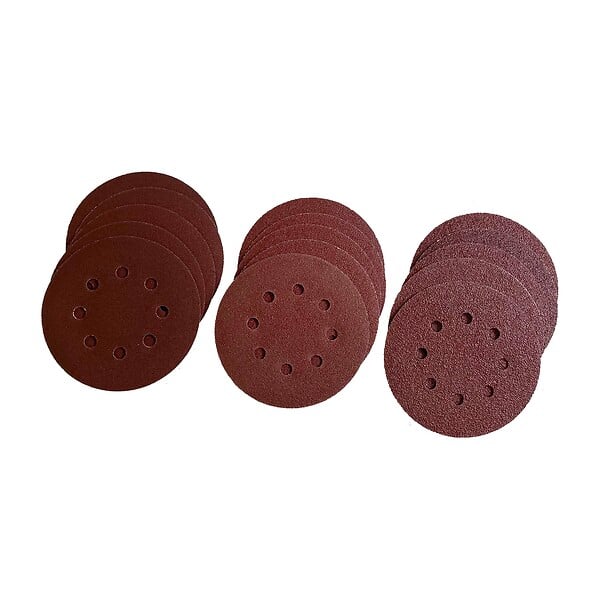 Lot disques ponçage auto-agrippants oxyde aluminium 125mm - large