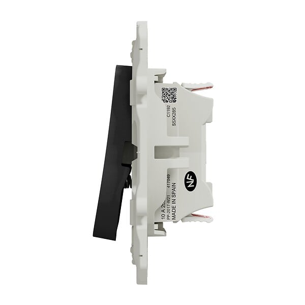 SCHNEIDER ELECTRIC - Odace - va-et-vient + poussoir anthracite - 10A - large