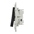 SCHNEIDER ELECTRIC - Odace - va-et-vient + poussoir anthracite - 10A - vignette