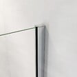 AICA SANITAIRE - AICA paroi de douche à l'italienne 100x190cm en 6mm verre avec bandes horizontales sérigraphiées, livré avec barre de fixation extensible 70-120cm en cylindrique - vignette