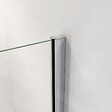 AICA SANITAIRE - AICA paroi de douche à l'italienne 110x190cm en 6mm verre avec bandes horizontales sérigraphiées, paroi latérale fixe sans receveur de douche - vignette