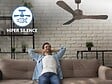 KLASSFAN - Ventilateur de plafond ø132 cm avec LED et Wifi Réversible Hypersilence - vignette