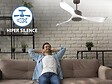 KLASSFAN - Ventilateur de plafond Wifi Moteur à courant continu Télécommande Adaptateur 2/3 Lames Hypersilence Mémoire Shopify Vendible (AUTOMATIQUE) - vignette