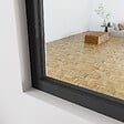 AICA SANITAIRE - AICA Verrière Atelier en aluminium noir mat L.123xH.108cm 4 verres transparents inclus, Verrière fixe kit de verrière et vitrage - vignette