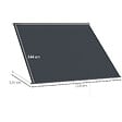 OUTSUNNY - Store banne manuel inclinaison réglable acier alu. dim. 150L x 120l (avancée) cm polyester imperméabilisé anti-UV gris - vignette