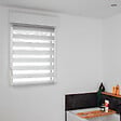 VOLET-MOUSTIQUAIRE - Store Jour Nuit L 42 cm x H 150 cm gris sans perçage - vignette