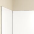 AURLANE - Pack de 3 Panneaux Muraux Aluminium Blanc 90x210 cm avec Profilés Chrome WALL'IT - vignette