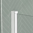 AURLANE - Pare baignoire Rabattable 70x130cm - Profilé Blanc Mat - Verre Trempé 4mm - ELEMENTARY - vignette
