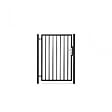 EASY CLOTURE - Portillon barreaudé acier galvanisé passage 1m H 1m50 Noir - vignette