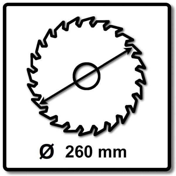 MAKITA - Lame de scie MAKITA B-32801 MakBlade 260 mm x 30 mm 60 dents - large
